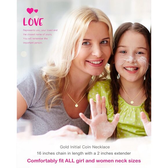 Personalized 18k Gold Initial Necklace - Elegant Minimalist Jewelry for Her - Picture 2 of 9